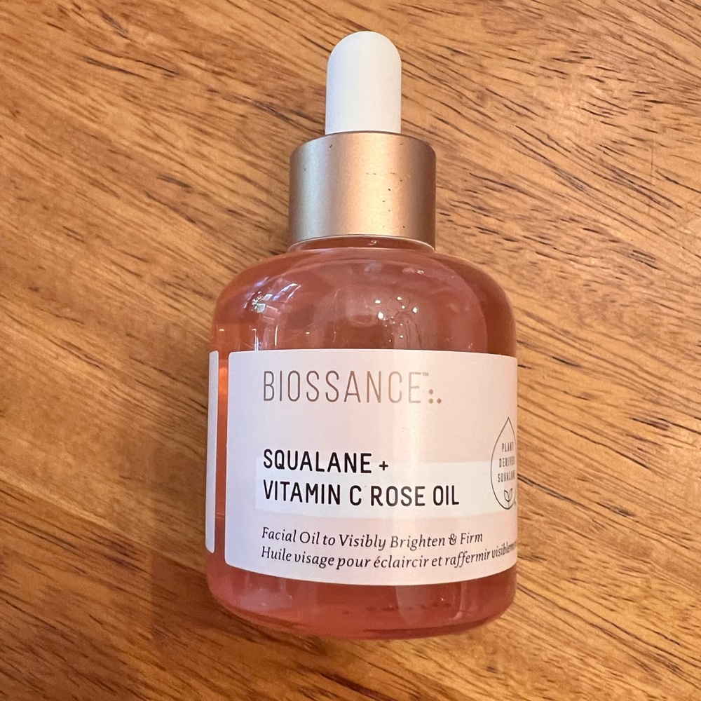 Biossance squalane and vitamin c rose oil